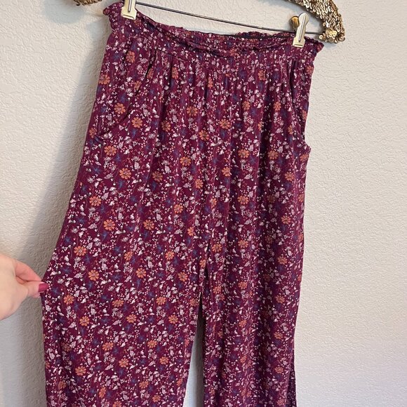 Mossimo Floral Boho Print Palazzo Pants Women Size S - Picture 3 of 11